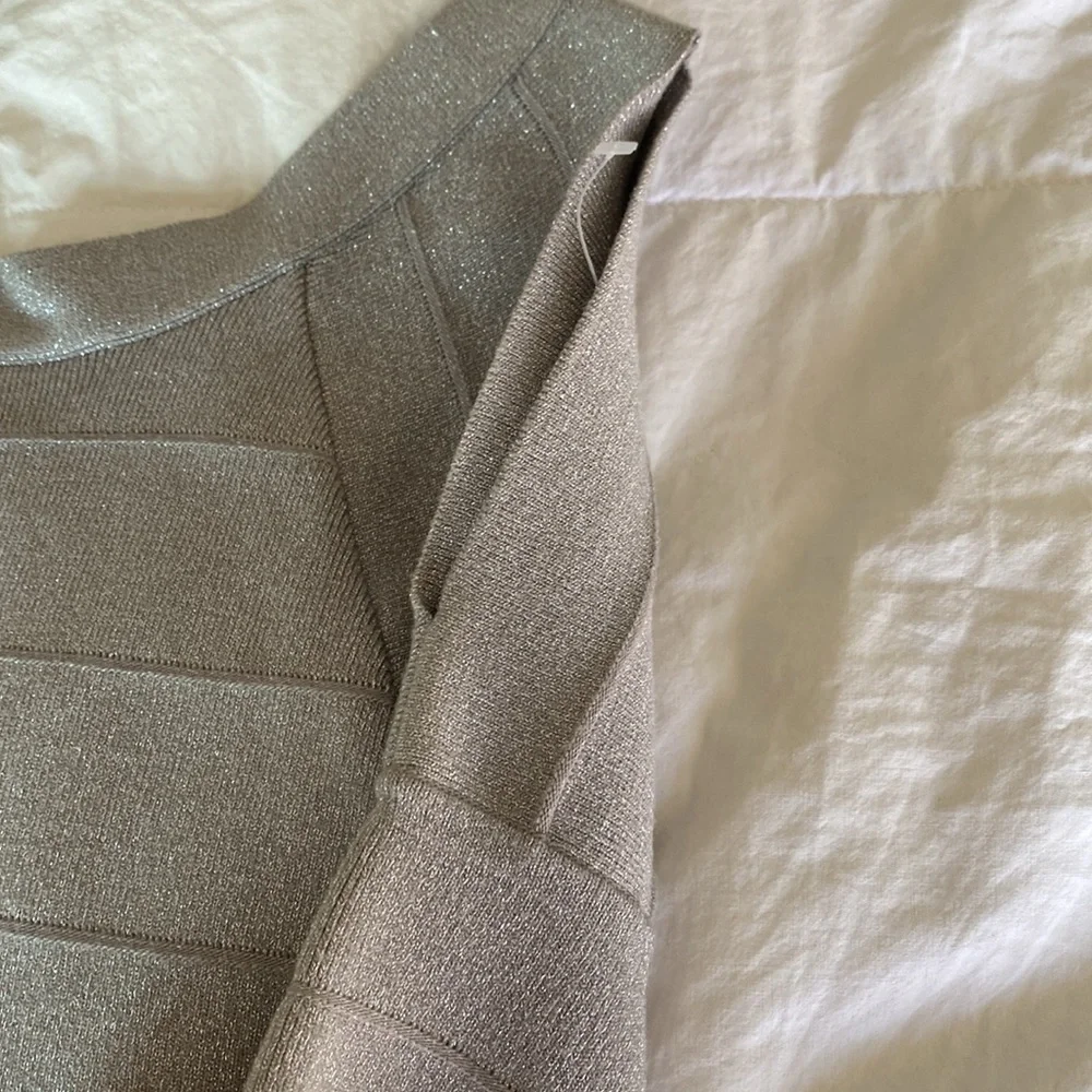 BEBE silver dress - Picture 4 of 8